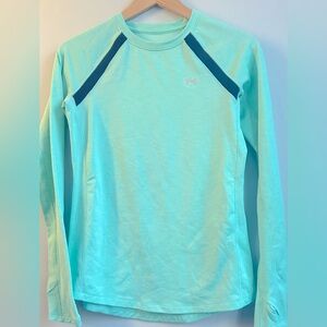 UNDER ARMOUR women’s small  teal long sleeve running top